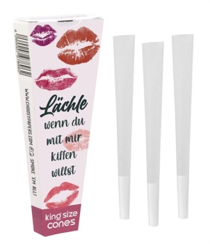 choosypapers King Size Cones 3Pack Lächle (wenn du mir mir kiffen willst)